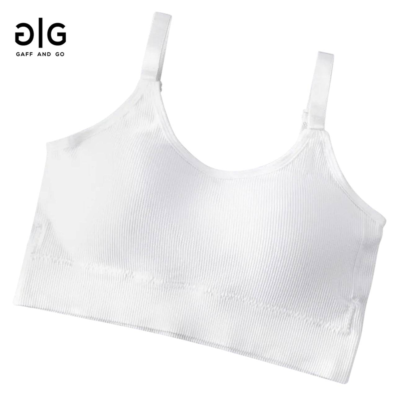 Trans Sports Bra White GAFF AND GO