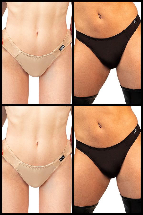 Retail Wide - Nude & Black
