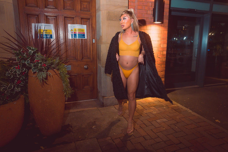Line Bralette - Mustard Yellow