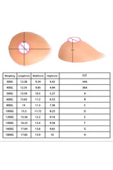 600g Breast Forms – White Skin
