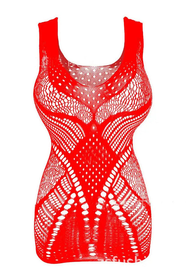 Mesh Doll Party Wear | Trans Clubwear – Red