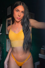 Bra + High Waist Gaff Bundle – Yellow