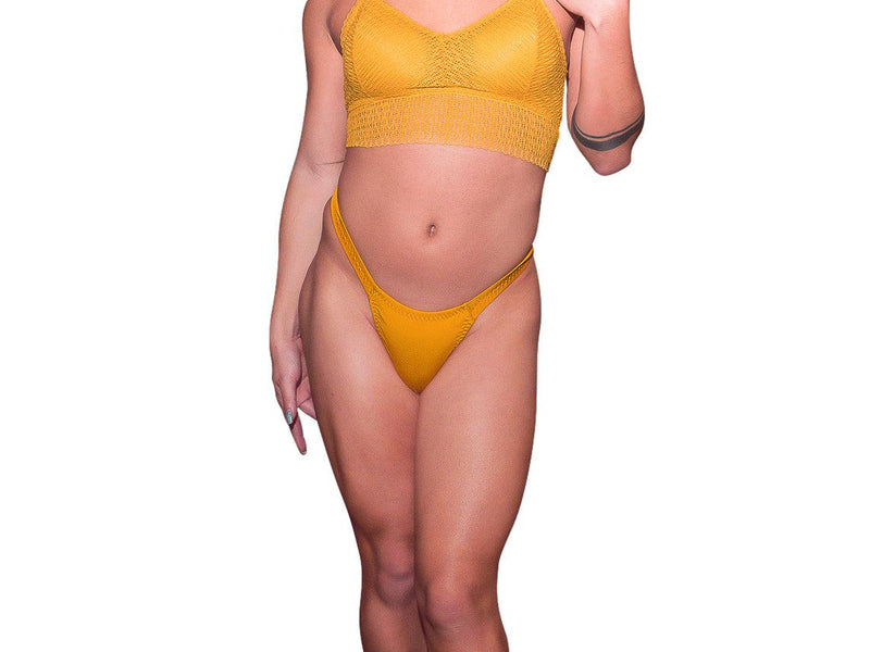 Line Bralette - Mustard Yellow