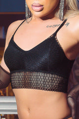 Line Bralette - Black