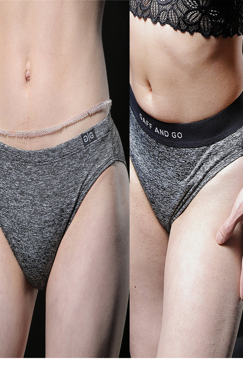 Magic + Active Sports Brief - 2 Pairs Grey
